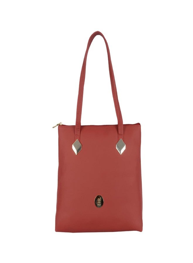 Baggit Women Red Tote Handbag Medium Size | Ladies Stylish Casual Purse Bag - Image 1